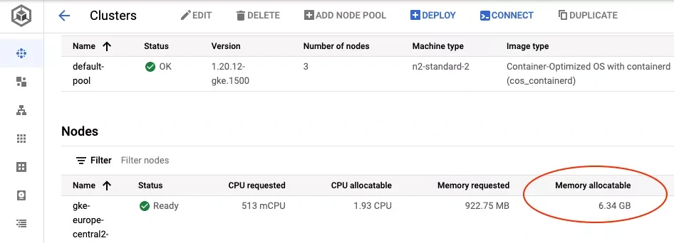 Cloud Composer nodes for n2-standard-2